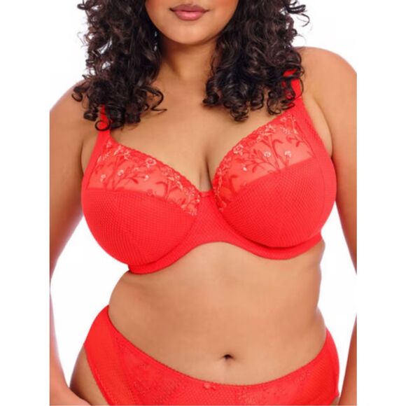 Elomi NWT CURVY Charley J-Hook Underwire Plunge Bra 34M